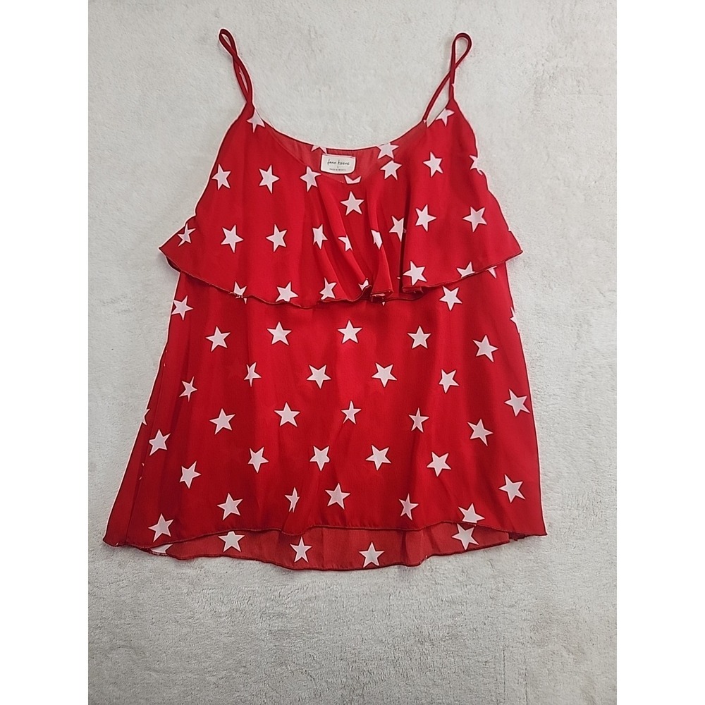 Free Kisses Red Tank With Stars Size Large